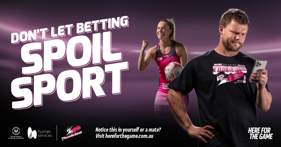 Don't let betting spoil sport, visit hereforthegame.com.au for more information