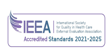 International Society for Quality in Health Care External Evaluation Association logo 2021 to 2025. 