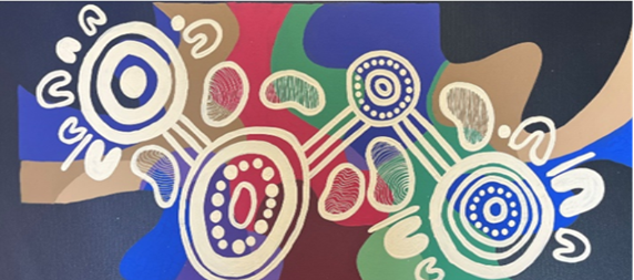 CFSS practice in the domestic, family and sexual violence space as interpreted by Aboriginal artist Elizabeth Close.